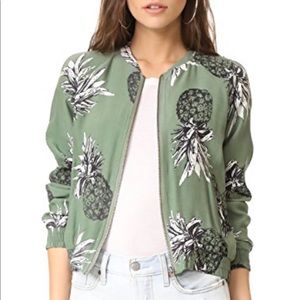 Bb Dakota pineapple bomber jacket